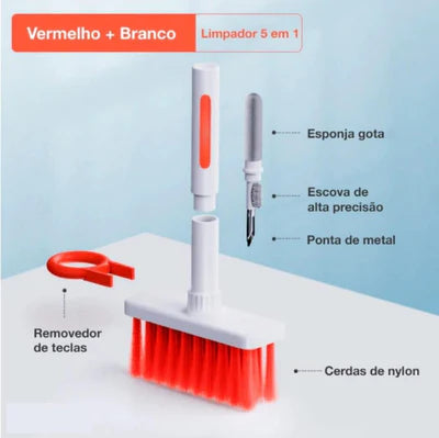 Mini Kit de Limpeza de Acessórios 5 em 1 - (ÚLTIMAS UNIDADES)