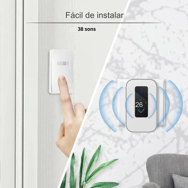 Campainha Moderna a Prova d'Água com sensor Térmico - (ÚLTIMAS UNIDADES)