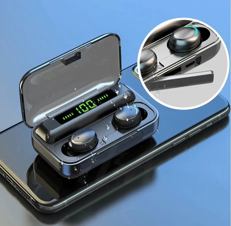 Fone de Ouvido Bluetooth TWS F9 a prova D'Água - (FRETE GRÁTIS)