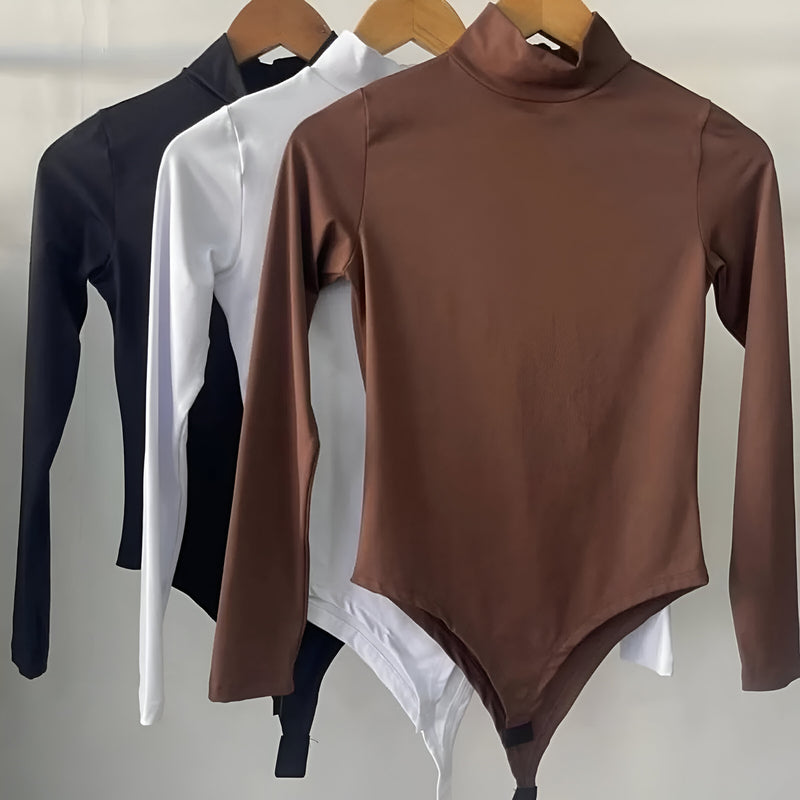 Body de Gola Alta Elegance – Promoção Exclusiva [COMPRE 1 & LEVE 3]