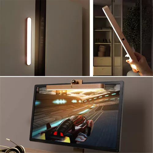 Luminária Led de Madeira Recarregável - (ÚLTIMAS UNIDADES)