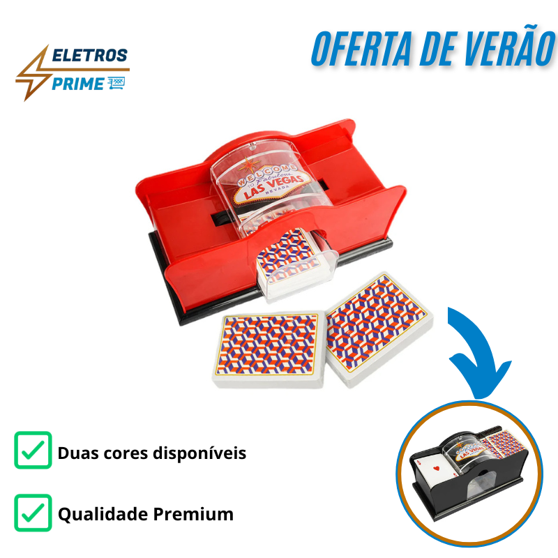 Embaralhador de Cartas com Manivela ( ÚLTIMAS UNIDADES )