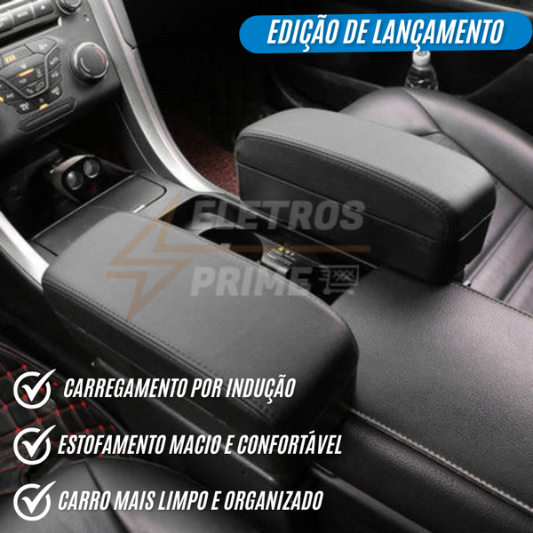 Apoio de Braço com Carregador por Indução e Porta Objetos - ApoioCar