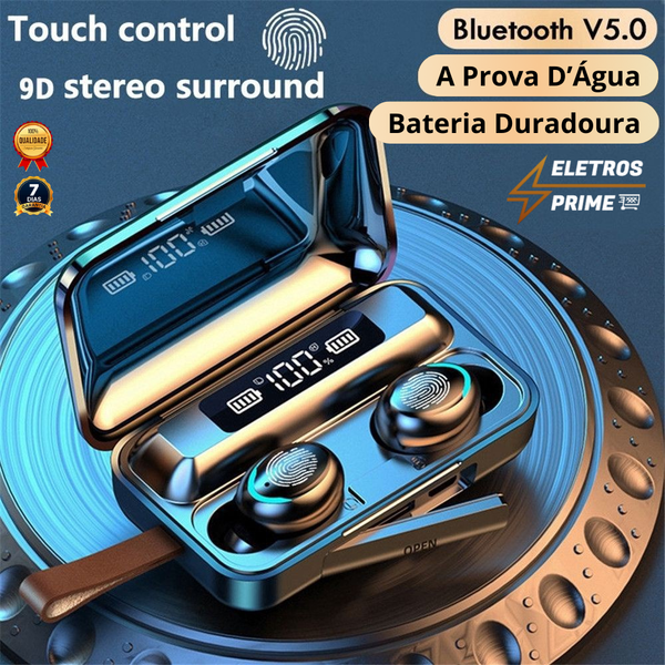 Fone de Ouvido Bluetooth TWS F9 a prova D'Água - (FRETE GRÁTIS)