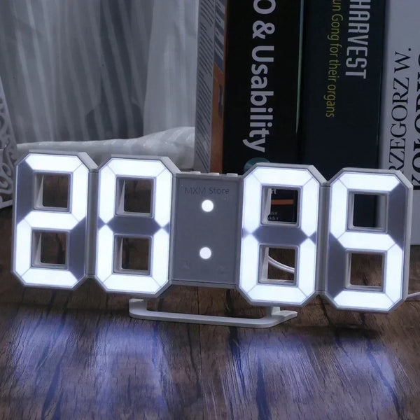 Relógio 3D Digital Para Decoração - (ÚLTIMAS UNIDADES)