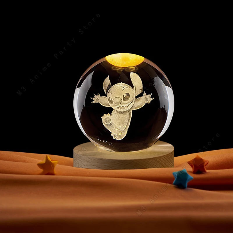 Esfera de Cristal com Led STITCH - (ÚLTIMAS UNIDADES)