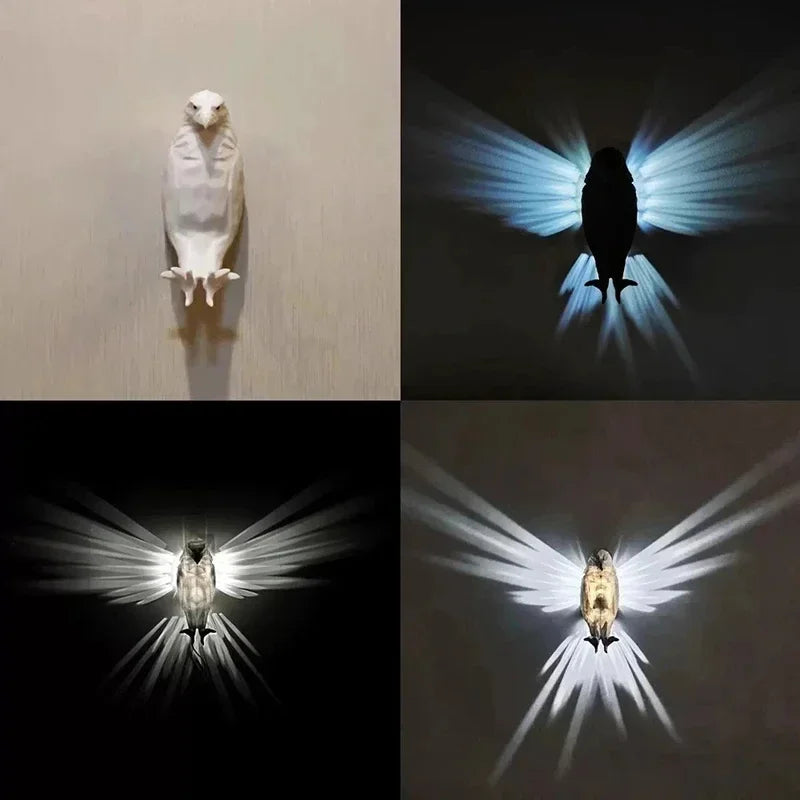 Luminária 3D Águia Flamejante - (ÚLTIMAS UNIDADES)