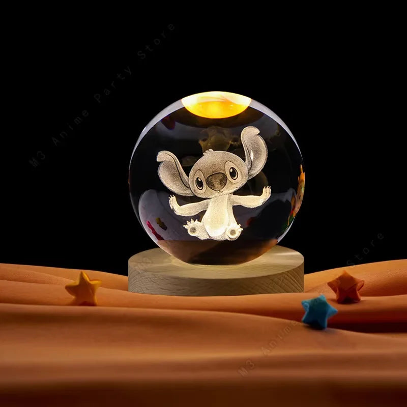 Esfera de Cristal com Led STITCH - (ÚLTIMAS UNIDADES)