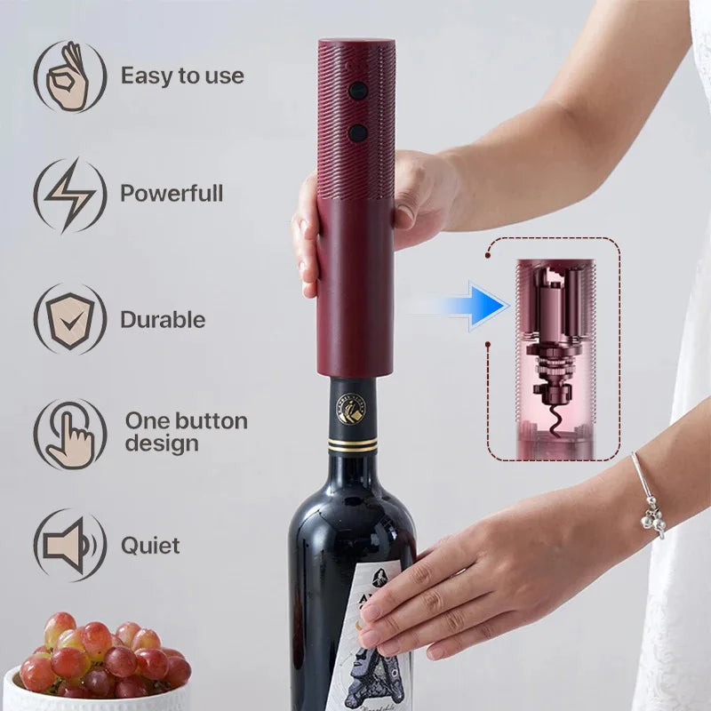 Abridor de Garrafas de Vinho Elétrico - (ÚLTIMAS UNIDADES)