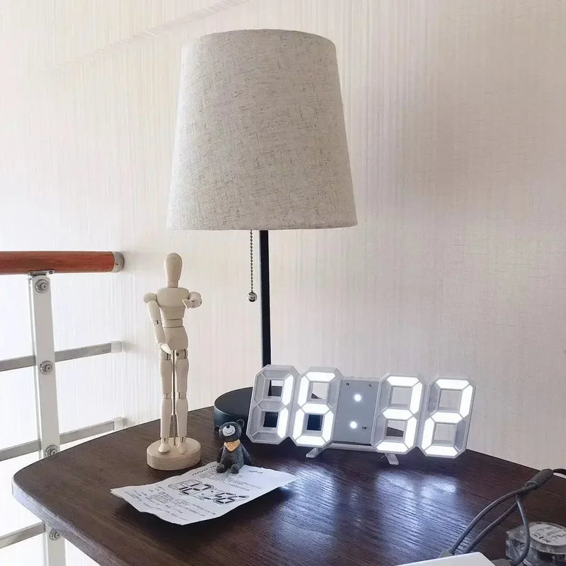 Relógio 3D Digital Para Decoração - (ÚLTIMAS UNIDADES)