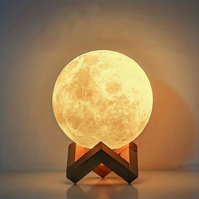 Lâmpada Lua Brilhante Moon Night - (FRETE GRÁTIS)