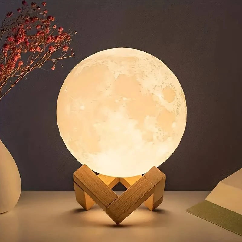 Lâmpada Lua Brilhante Moon Night - (FRETE GRÁTIS)