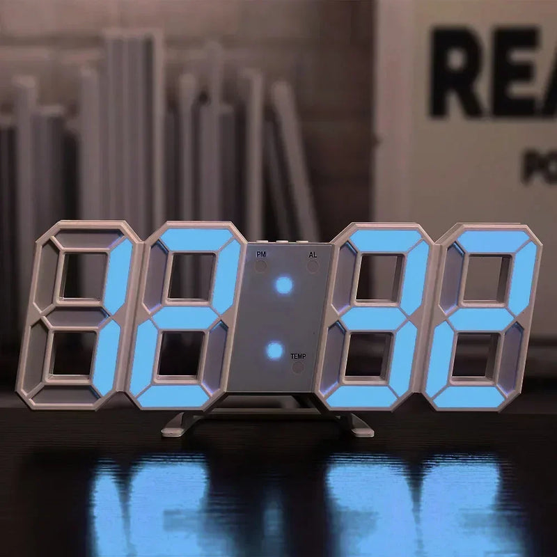 Relógio 3D Digital Para Decoração - (ÚLTIMAS UNIDADES)
