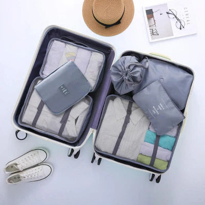 Kit 8 Bolsas Organizadoras para Viagem + 2 Brindes - (COMPRE 8 LEVE 10)