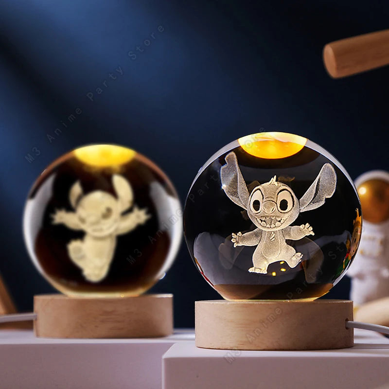 Esfera de Cristal com Led STITCH - (ÚLTIMAS UNIDADES)