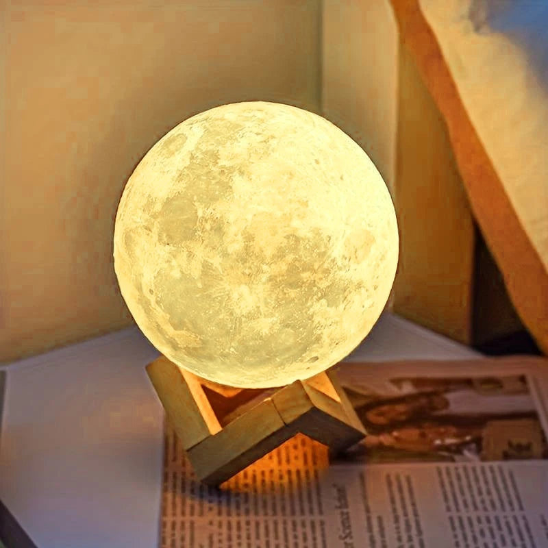 Lâmpada Lua Brilhante Moon Night - (FRETE GRÁTIS)