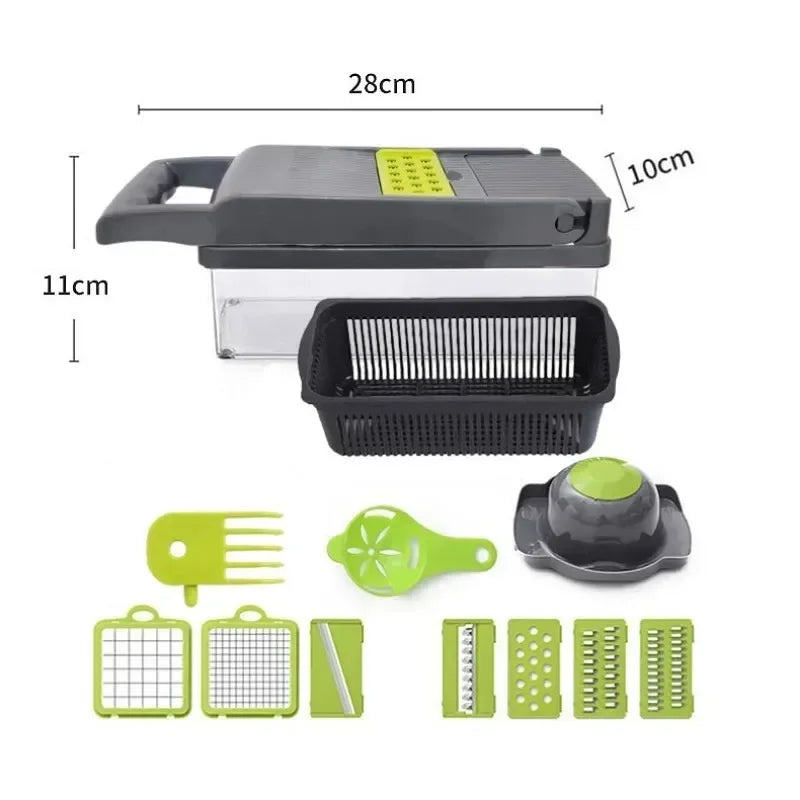 Cortador de Legumes Multifuncional 8 em 1 + Brinde ( FRETE GRÁTIS )