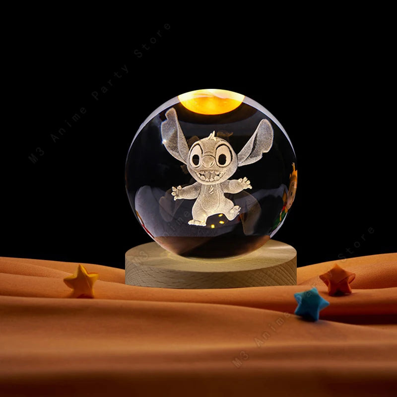 Esfera de Cristal com Led STITCH - (ÚLTIMAS UNIDADES)