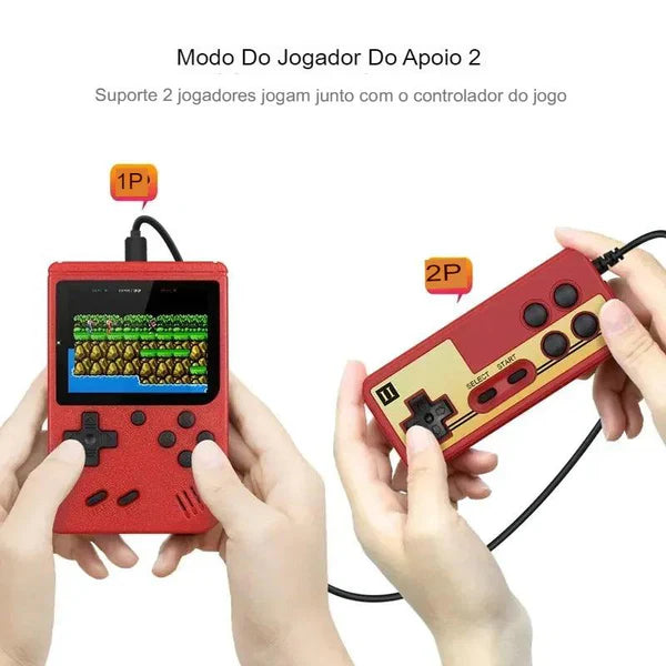 Vídeo Game Retro Portátil + CONTROLE DE BRINDE - (ÚLTIMAS UNIDADES)