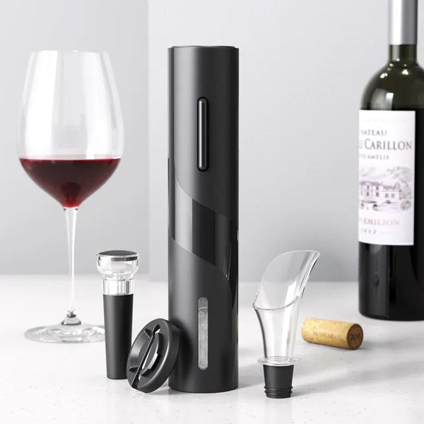 Abridor de Vinhos Elétrico Delux + 3 Brindes Exclusivos - (ÚLTIMAS UNIDADES)