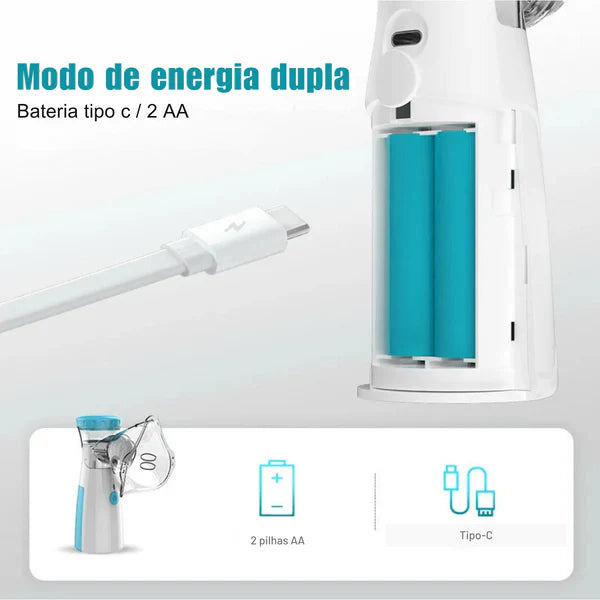 Inalador Nebulizador Sem fio Portátil - (ÚLTIMAS UNIDADES)