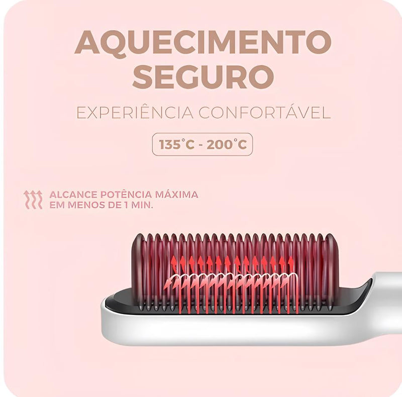 Escova Alisadora 5 em 1 - ELETROS PRIME (ÚLTIMAS UNIDADES)