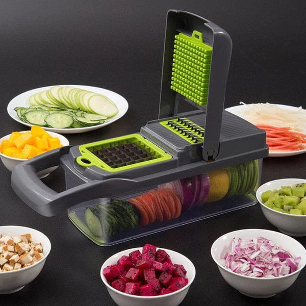 Cortador de Legumes Multifuncional 8 em 1 + Brinde ( FRETE GRÁTIS )