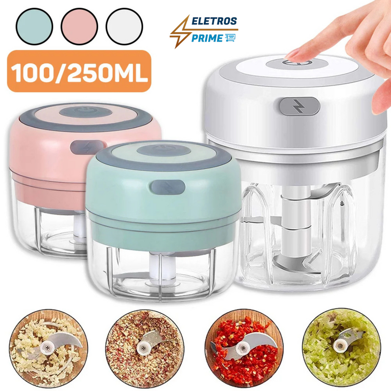 Mini Triturador de Alimentos Elétrico USB Portátil - (FRETE GRÁTIS)